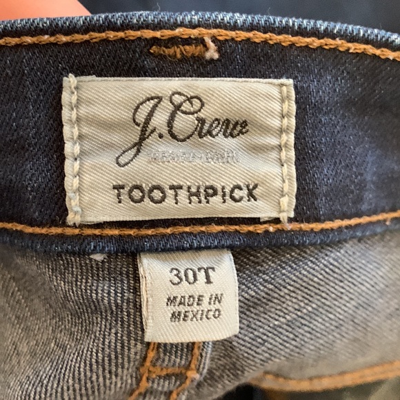 J crew dark Wash toothpick jeans 30T - Picture 4 of 4